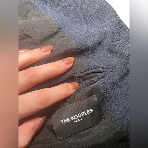 The Kooples Marta Single Button Navy Blazer Size XS - Picture 4 of 7